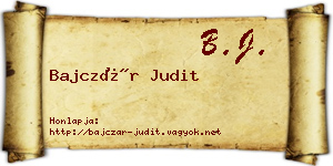 Bajczár Judit névjegykártya